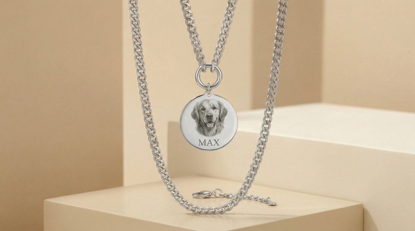 Custom Pet Name Necklace - PawVibe