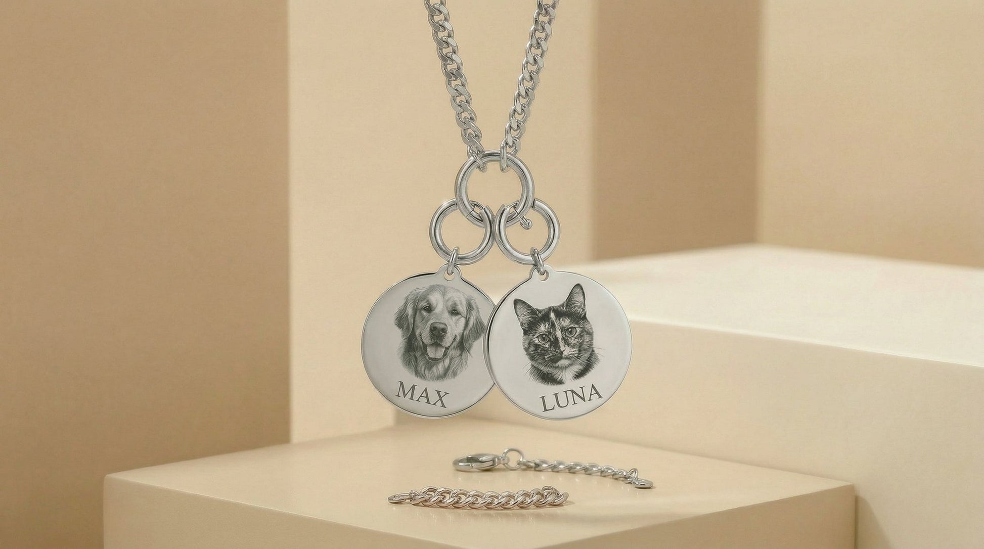 Custom Pet Name Necklace - PawVibe