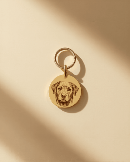 Custom Pet Portrait Keychain - PawVibe