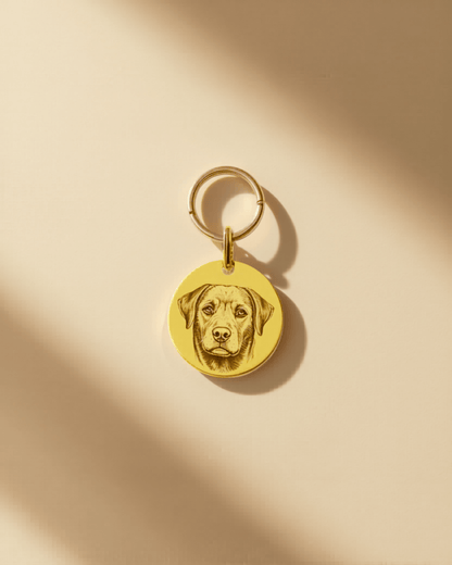 Custom Pet Portrait Keychain - PawVibe