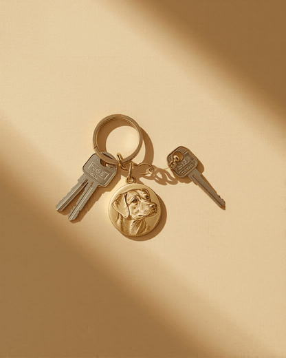 Custom Pet Portrait Keychain - PawVibe