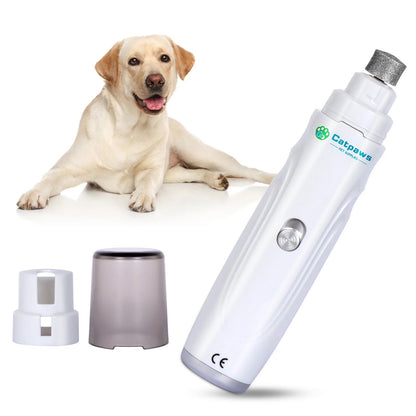 Dog Nail Grinder USB Rechargeable Electric Pet Paws Clipper & Trimmer Painless Paws Grooming Quiet 2 - Speed Dog Nail File - PawVibe